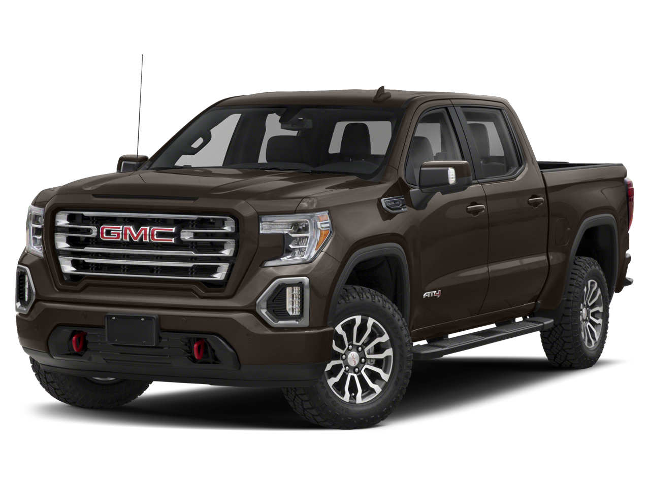 2019 GMC Sierra 1500 AT4 in Onyx Black — front three-quarter view