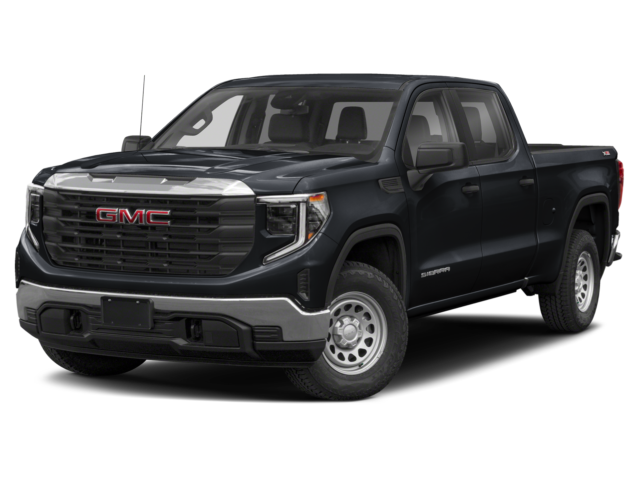 2024 GMC Sierra 1500 SLT in Summit White — front three-quarter view
