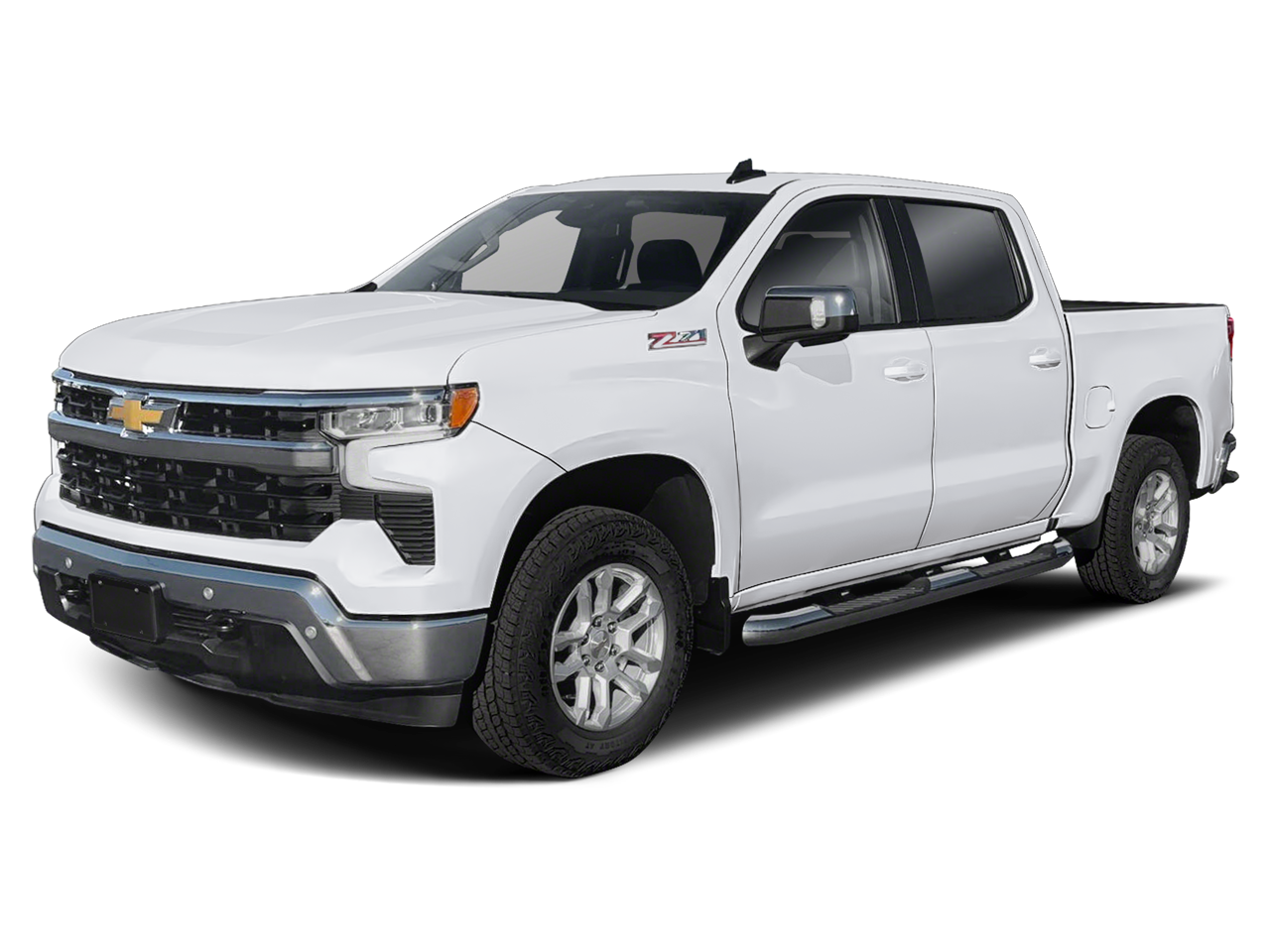 2026 Chevrolet Silverado 1500 LT in Summit White — front three-quarter view