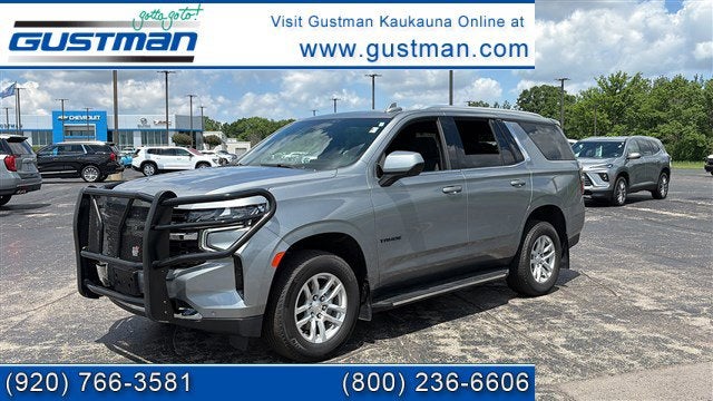 2023 Chevrolet Tahoe LS in Sterling Gray Metallic — front three-quarter view