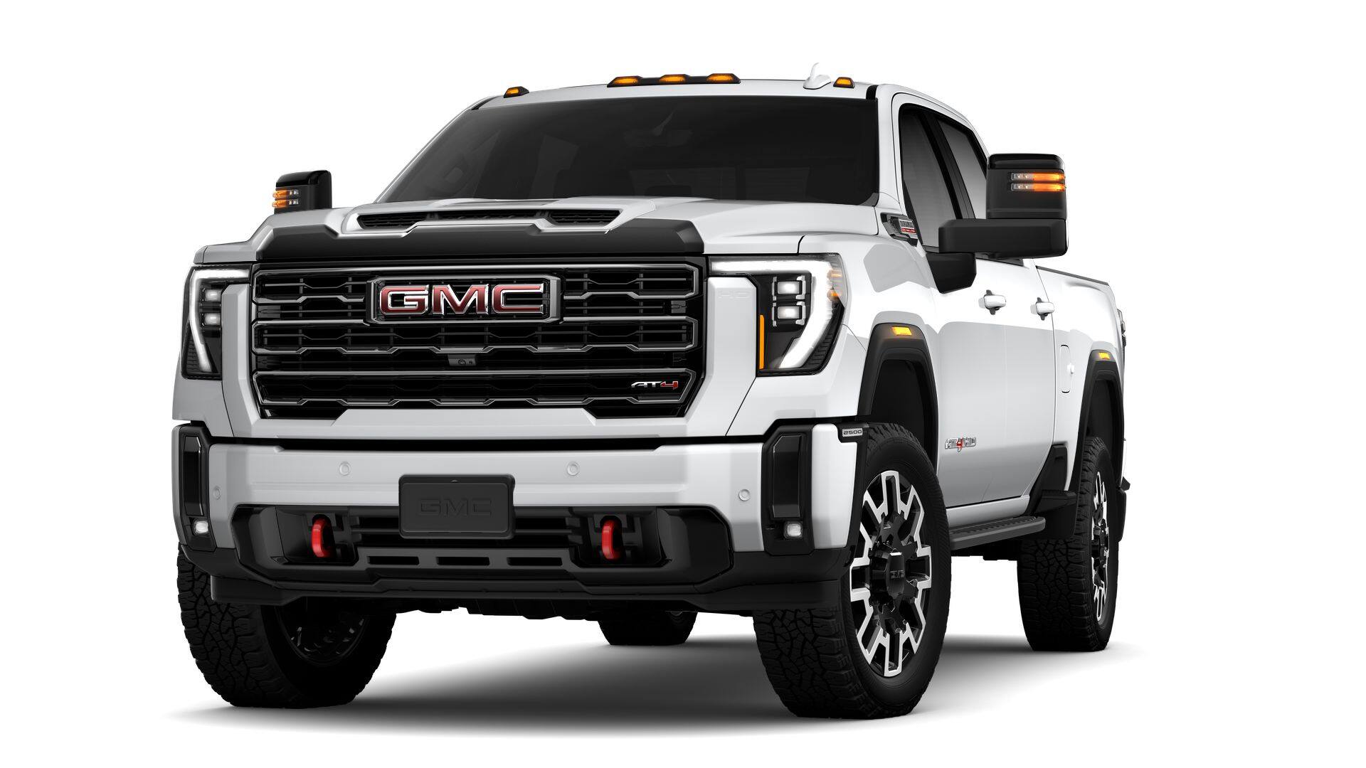 2026 GMC Sierra 2500 HD AT4 in Summit White — front three-quarter view