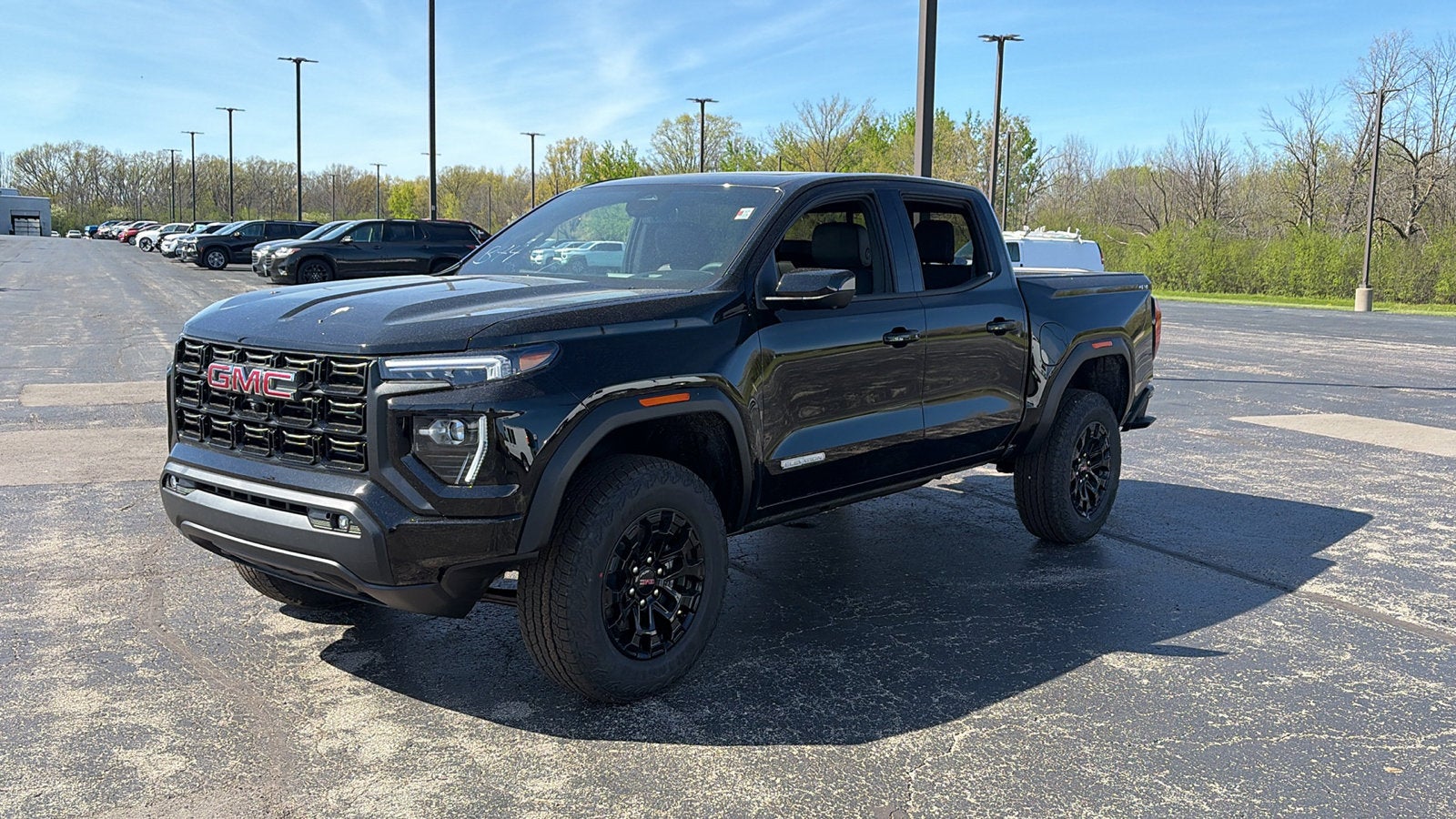 2026 GMC Canyon Elevation in Onyx Black — front three-quarter view