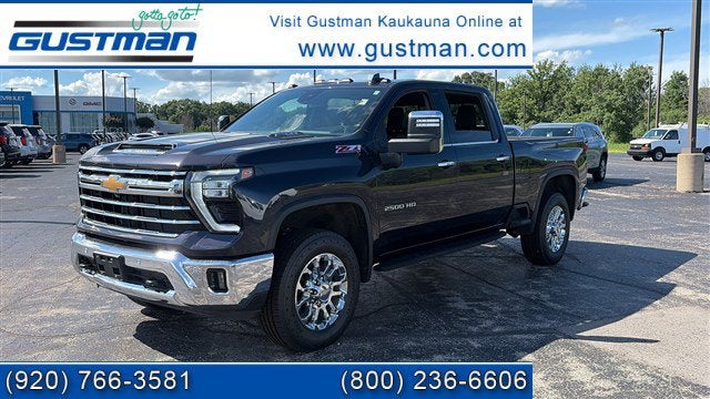 2024 Chevrolet Silverado 2500 HD LTZ in Dark Ash Metallic — front three-quarter view