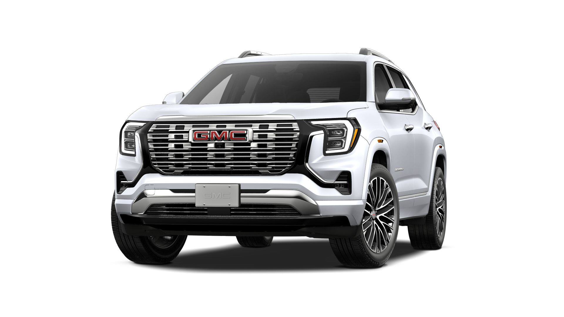 2027 GMC Terrain AWD Denali in Glacier White Tricoat — front three-quarter view