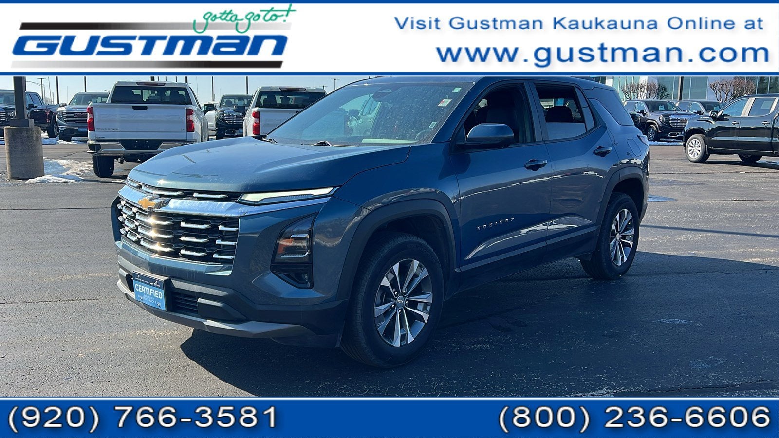 2025 Chevrolet Equinox LT in Lakeshore Blue Metallic — front three-quarter view