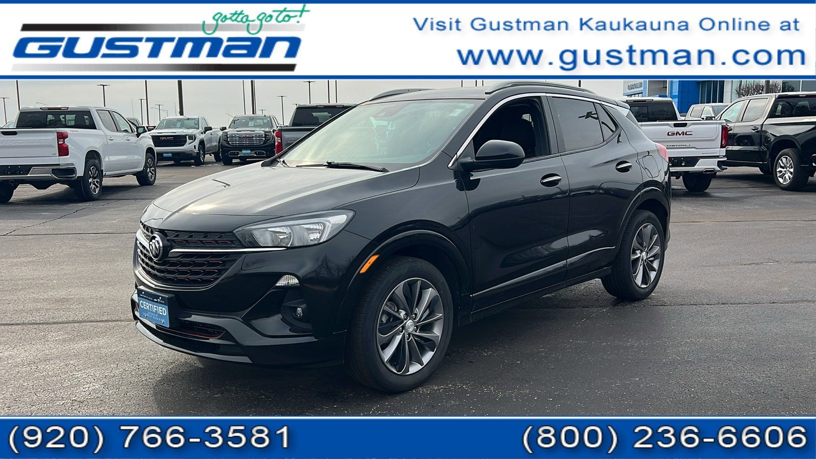 2023 Buick Encore GX Select in Ebony Twilight Metallic — front three-quarter view