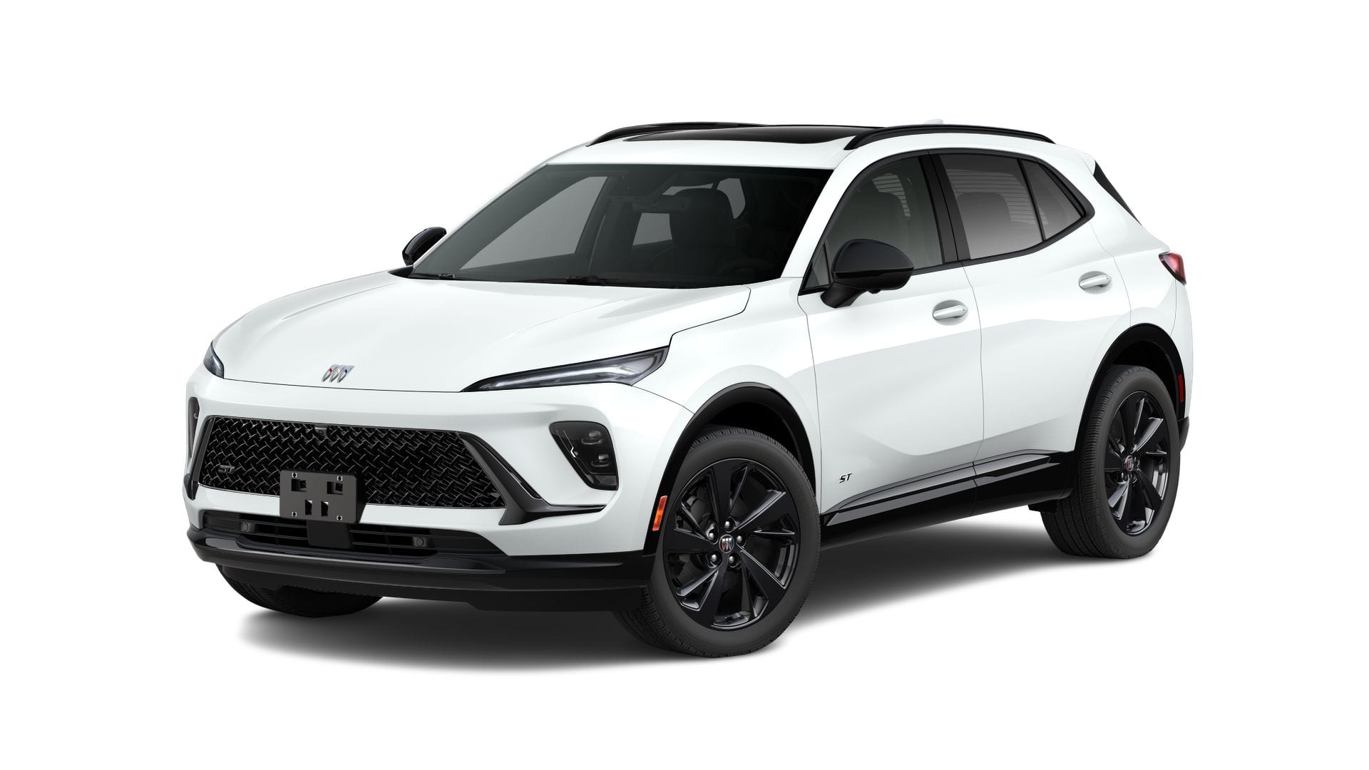 2026 Buick Envision Sport Touring in Summit White — front three-quarter view